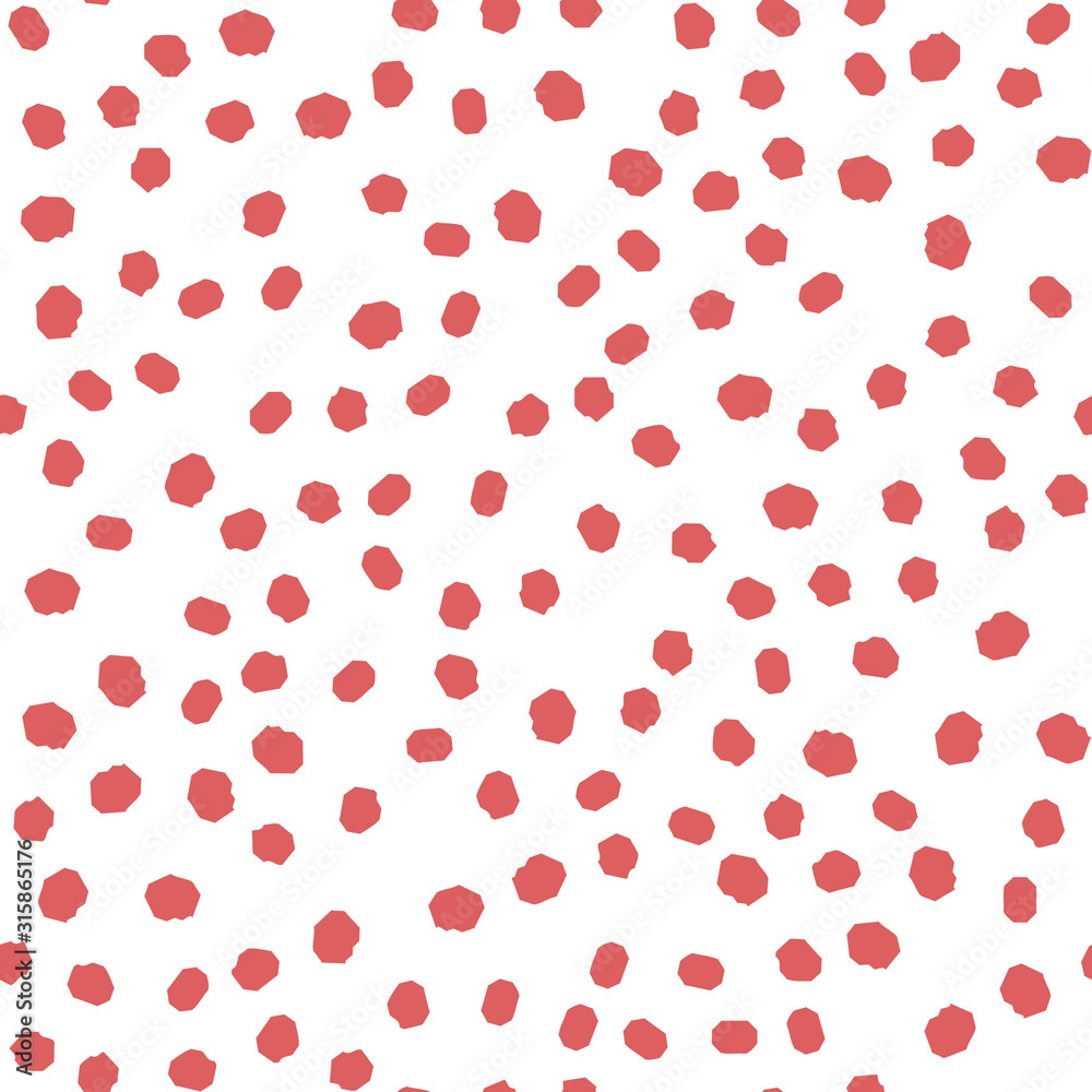 Abstract seamless pattern with polka small of red. Abstract seamless pattern with polka small of red.