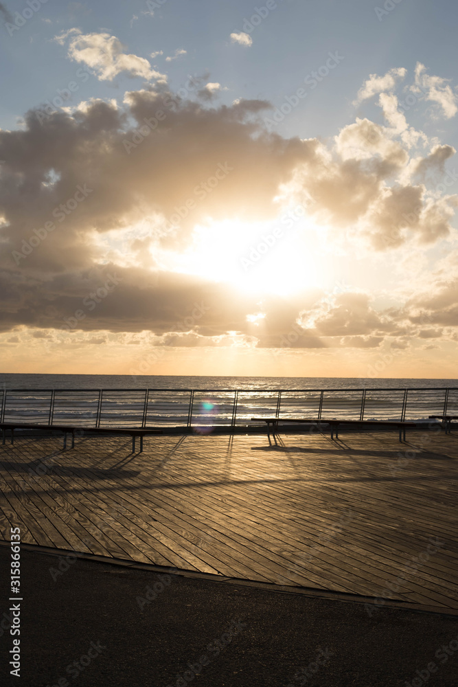 pier at sunset