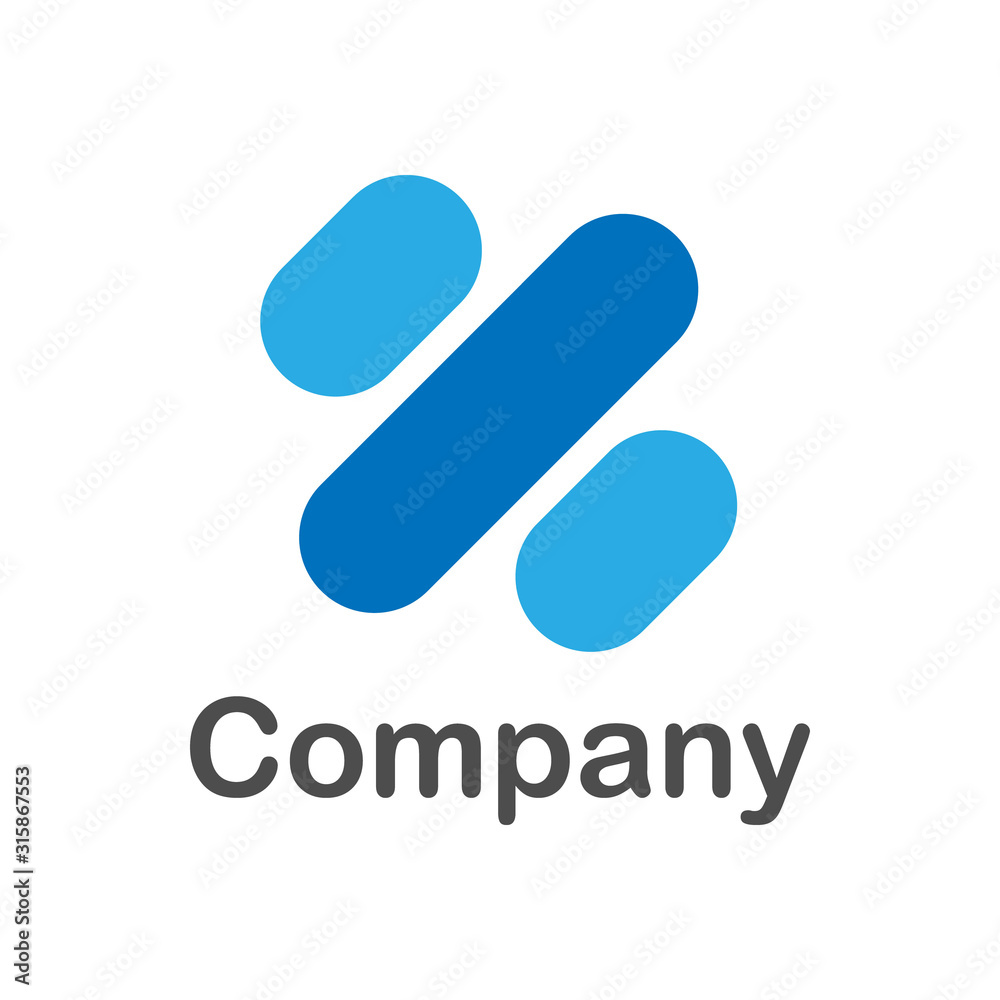 illustration vector graphic of three blue lines with the tip rounded at a 45-degree angle perfect for a company logo or symbol illustration vector graphic of three blue lines with the tip rounded at a 45-degree angle perfect for a company logo or symbol
