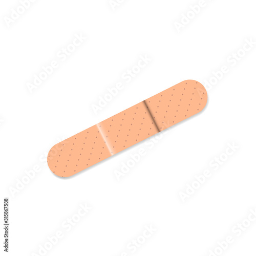 Vector illustration of band aids.