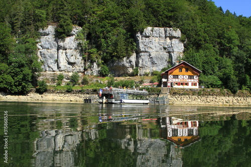 Bild auf Leinwand débarcadère Saut du Doubs