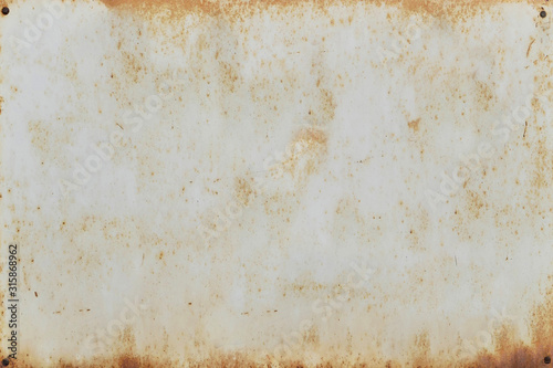 Old metal sign for your own lettering 