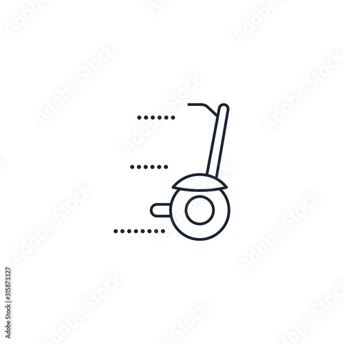 segway creative icon. From Transport icons collection. Isolated segway sign on white background
