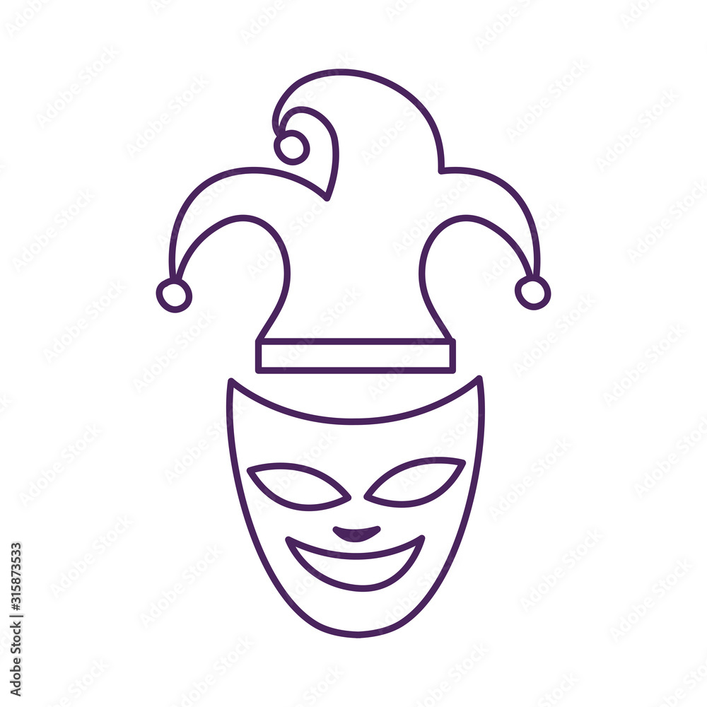mardi gras theater mask with jester hat mardi gras theater mask with jester hat