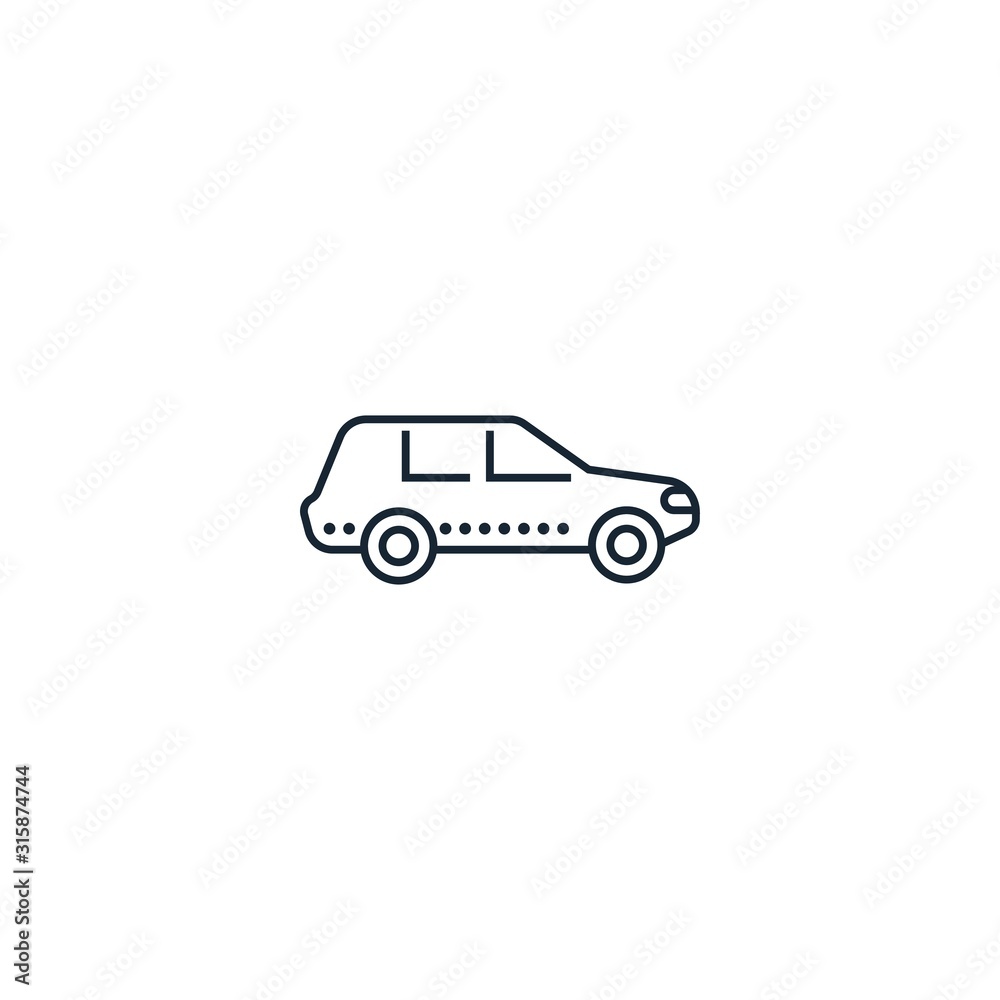 Car creative icon. From Transport icons collection. Isolated Car sign on white background
