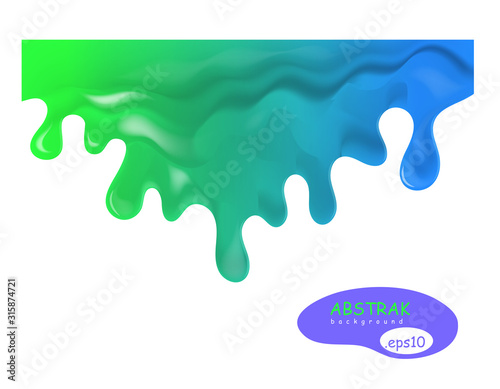 Abstract paint dripping. Current paint background. Vector illustration. For poster, cover, banner, template, etc.