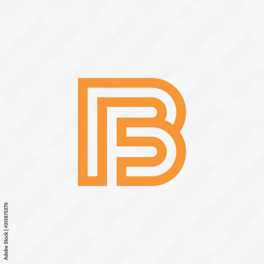 Letter Initial B F Speed Logo Design Template. Vector design template minimalist for your application or corporate identity. Letter Initial B F Speed Logo Design Template. Vector design template minimalist for your application or corporate identity.