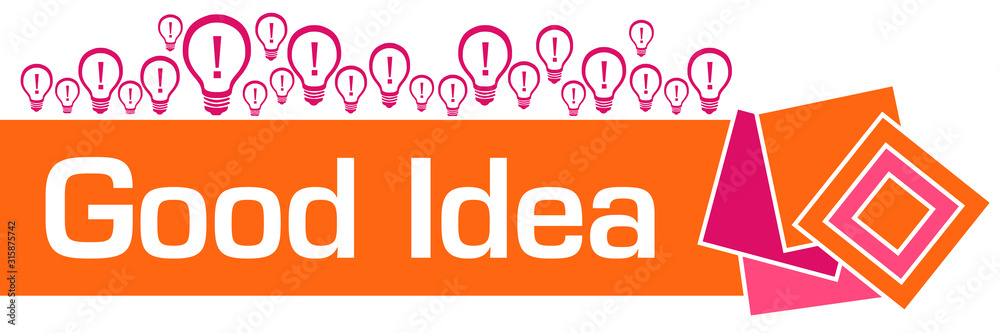 Good Idea Pink Orange Bulbs Squares Texture Blue Good Idea Pink Orange Bulbs Squares Texture Blue