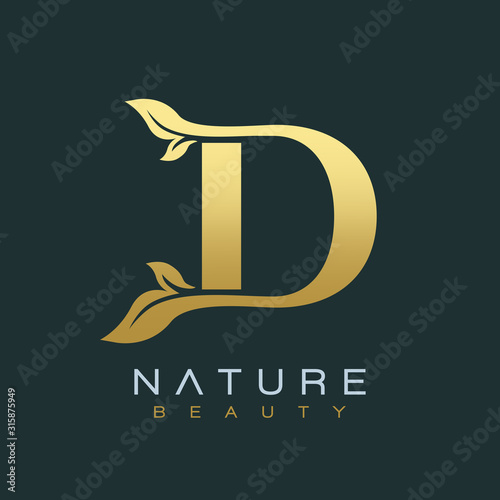 Letter D Luxury Letter Logo Design Vector Icon