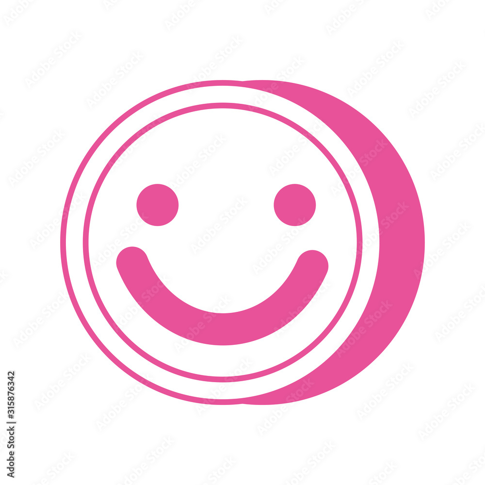 Fototapeta premium face smile happy isolated icon