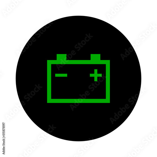 Autobatterie und Kreis