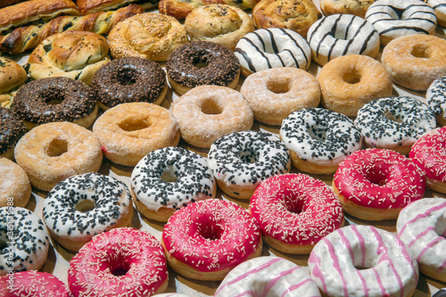 sale of sweets in the confectionery department, grocery market