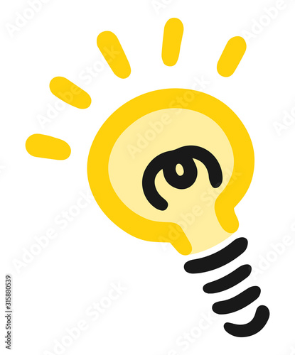 Handwriting / Cute light bulb