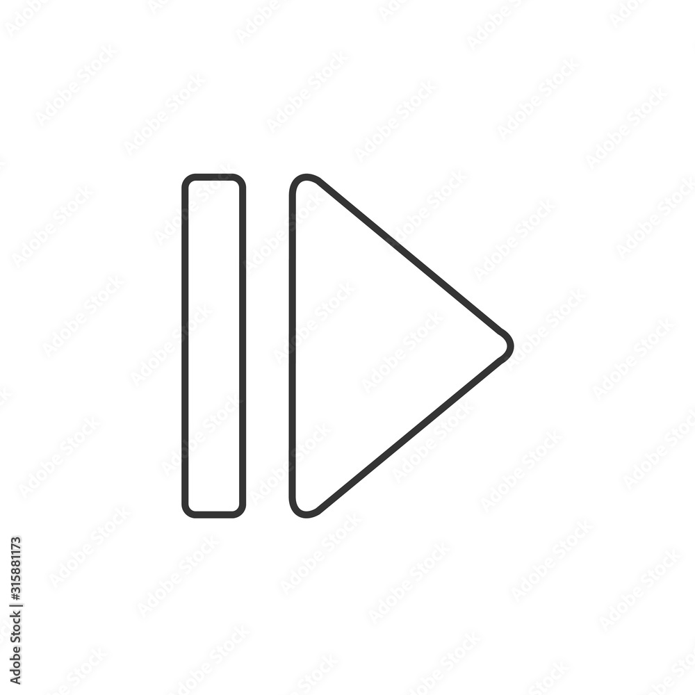 forward button icon vector illustration for website and graphic design forward button icon vector illustration for website and graphic design