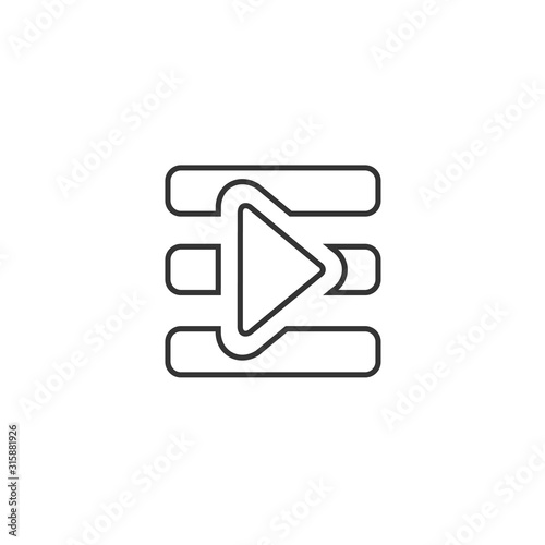 playlist icon vector illustration for website and graphic design