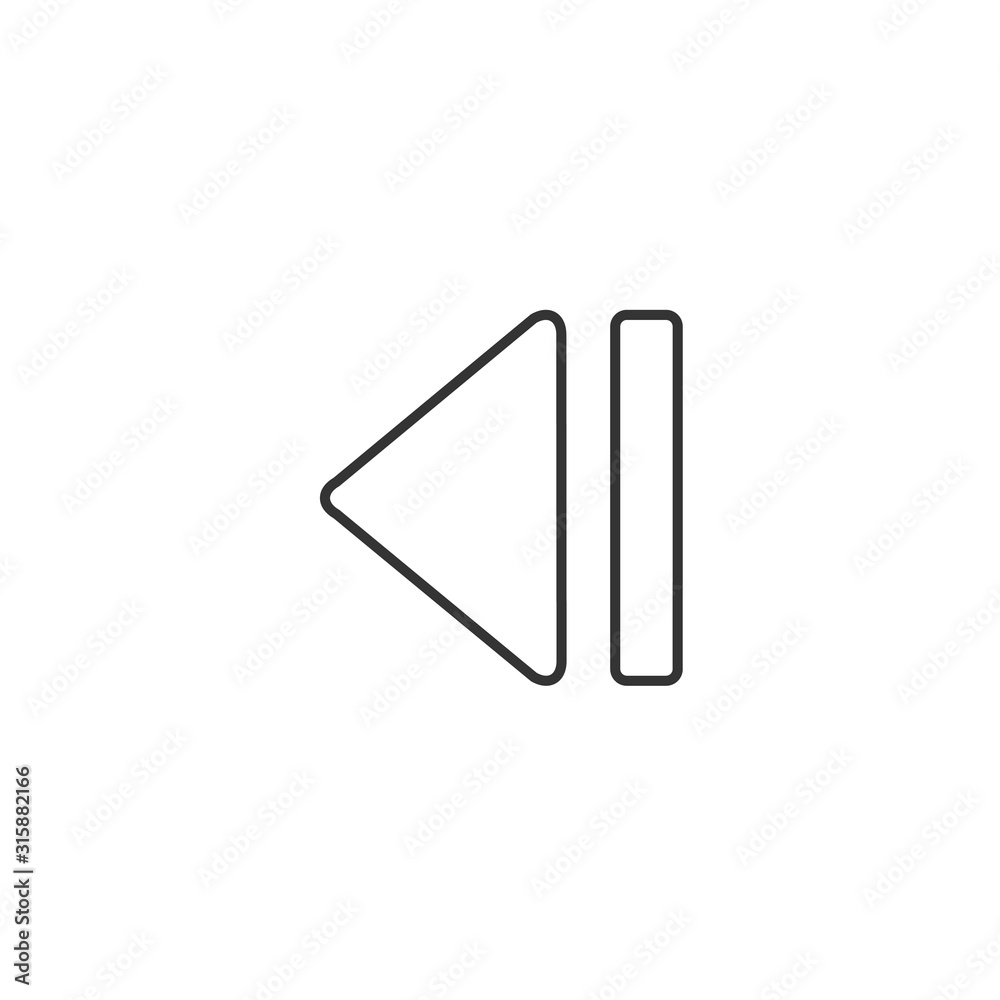 rewind icon vector illustration for website and graphic design rewind icon vector illustration for website and graphic design
