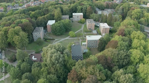 Leuven sportkot university campus KUleuven dorm buidings Aerial in belgium photo