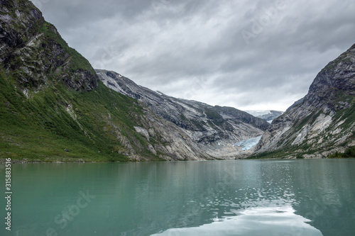 Nigardsbreen, Jostedalsbreen Glacier in Norway, August 2018