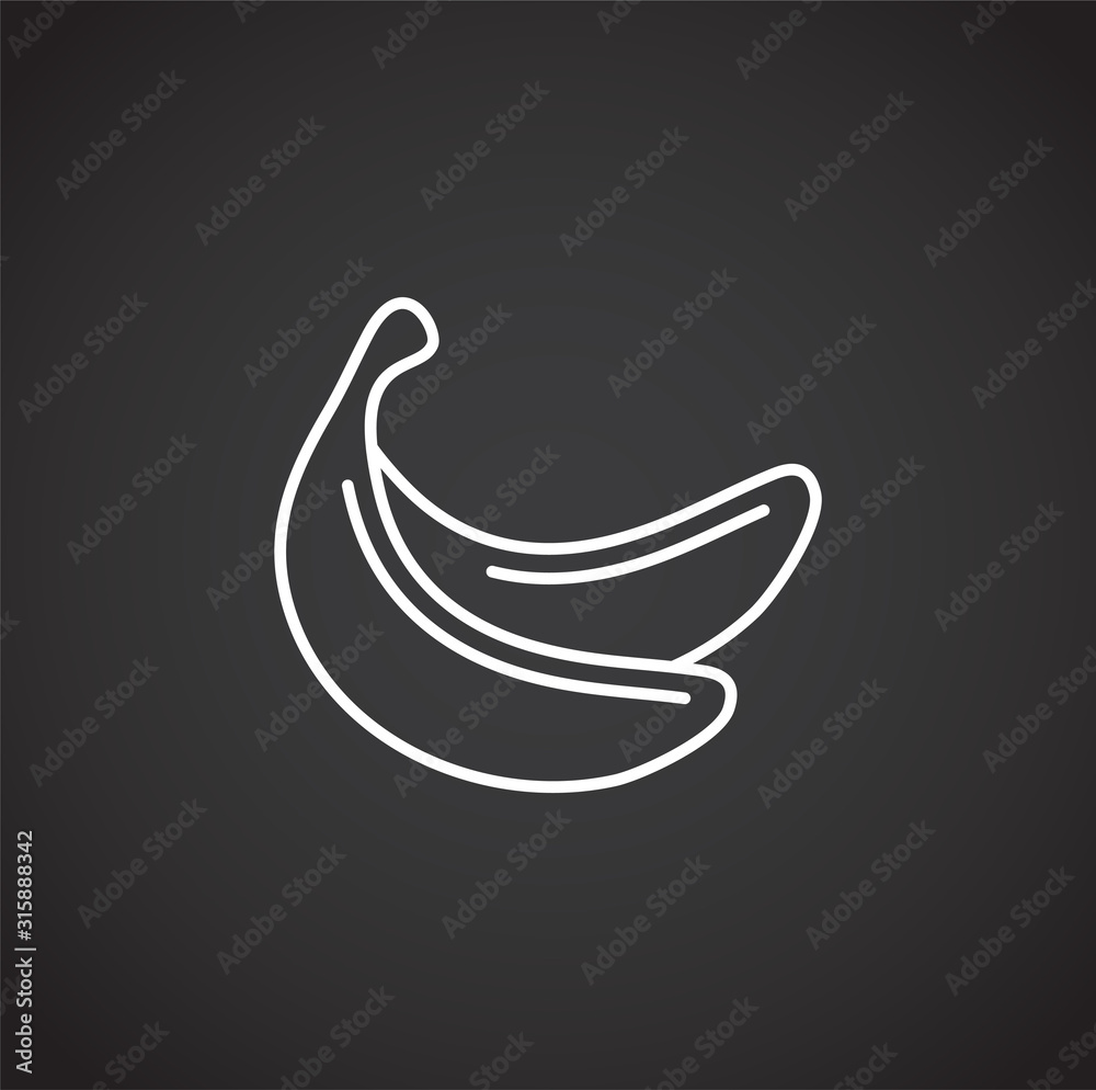 Fruit related icon outline on background for graphic and web design. Creative illustration concept symbol for web or mobile app Fruit related icon outline on background for graphic and web design. Creative illustration concept symbol for web or mobile app