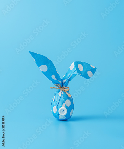 Photography Easter eggs and easter gift. easter gifts concept. place for text