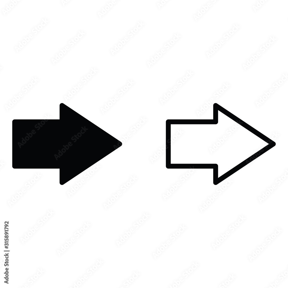 arrow icon. line design. arrow set for web, site or application design arrow icon. line design. arrow set for web, site or application design