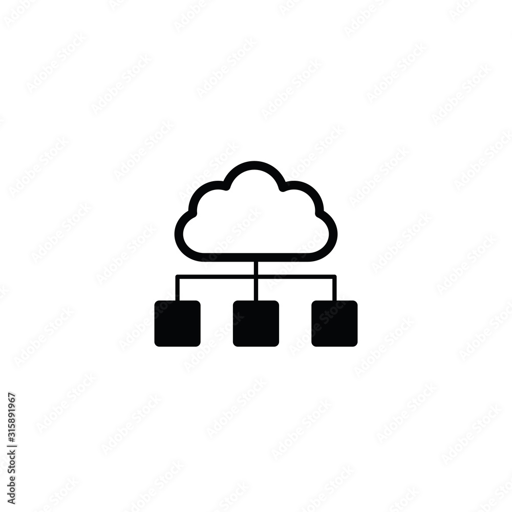 cloud connection icon. smart devices icon cloud connection icon. smart devices icon