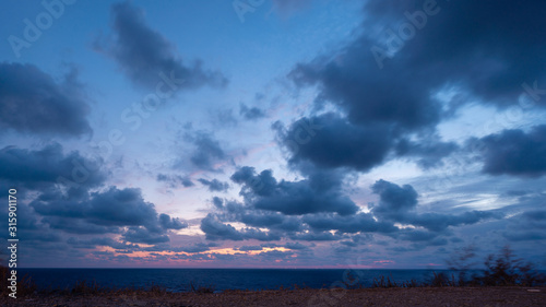 Beautiful cloudscape over Black sea