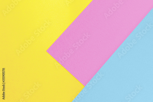 Pastel colored paper texture background. Geometric shapes.