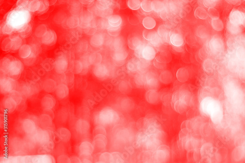 red valentine bokeh light background, concept shiny red Chinese new year background