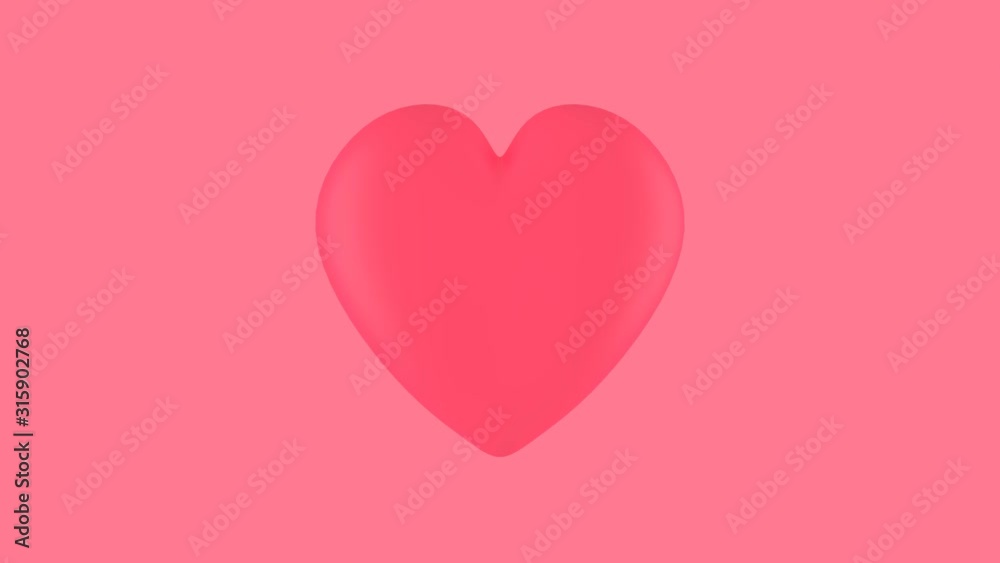 Heartbeat 3D Emoji Looped Video. Beating 3D Heart on pink background with alpha channel. Heartbeat 3D Emoji Looped Video. Beating 3D Heart on pink background with alpha channel.