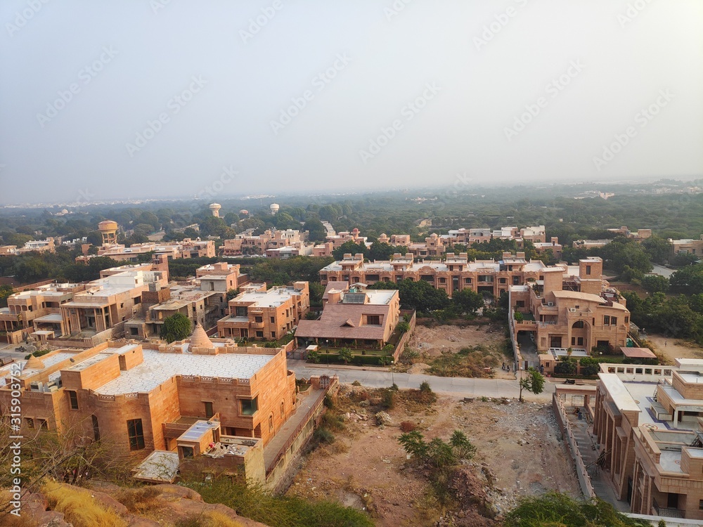 Landscape view of old jodhpur city,a popular city for locals and tourist.