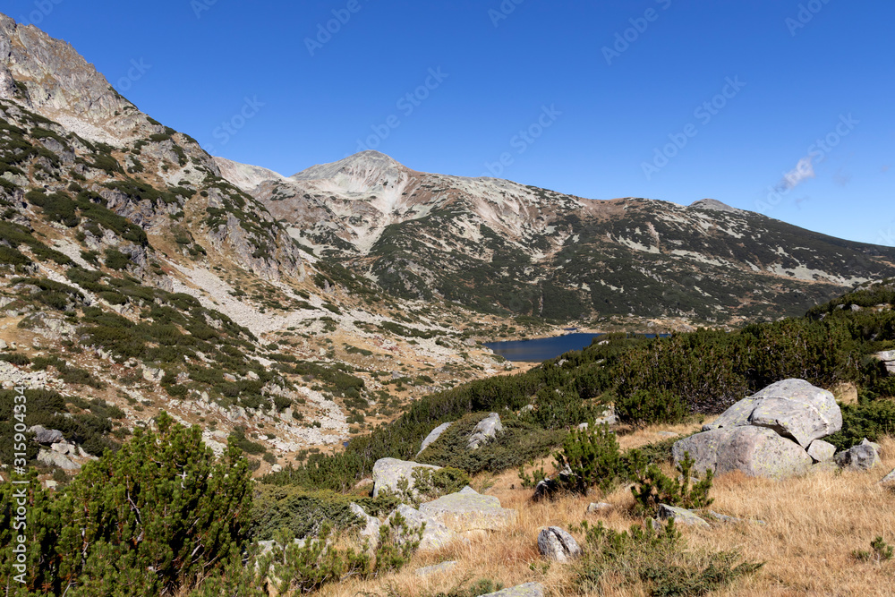 Fototapeta premium landscape around Popovo Lake, Pirin Mountain, Bulgaria