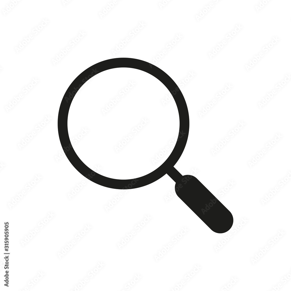 Magnifying glass icon. Search concept. Vector illustration. Magnifying glass icon. Search concept. Vector illustration.