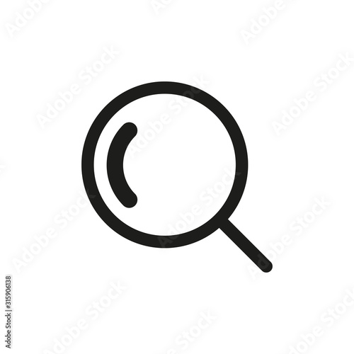 Magnifying glass icon. Search concept. Vector illustration.
