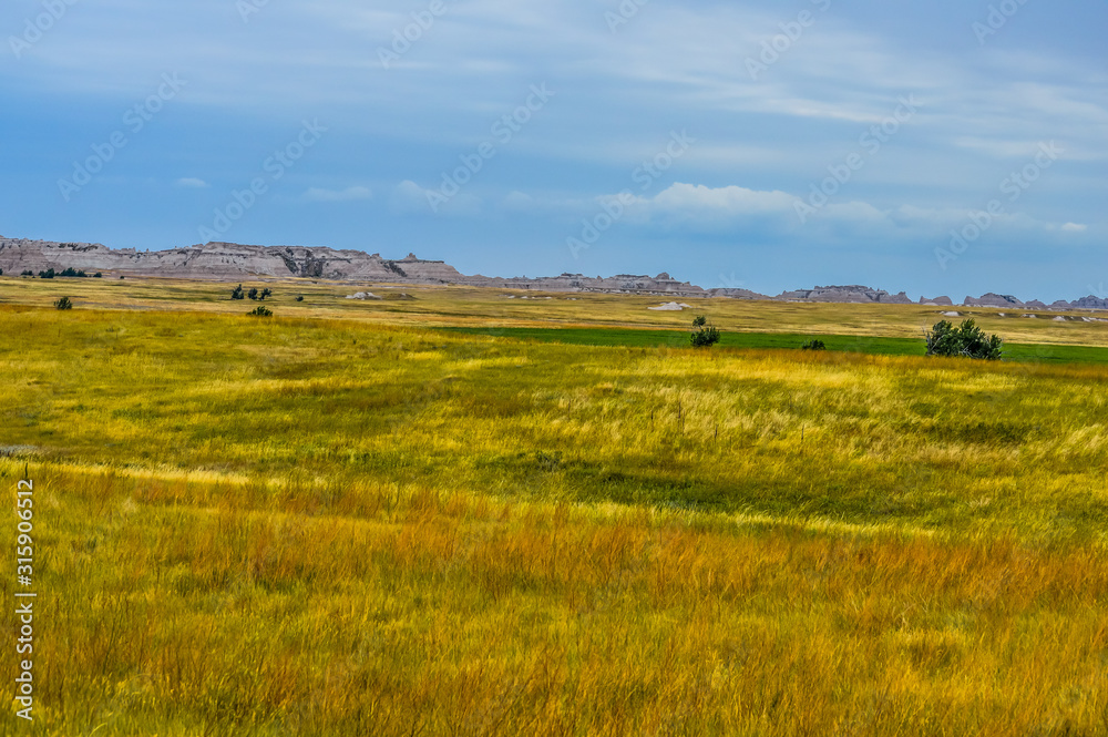 paysage du dakota du sud, badlands