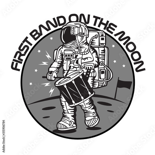 First Band on the Moon