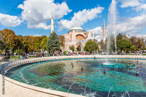 Istanbul, Turkey - October, 2019: Historical city center of Istambul. Travel destination.