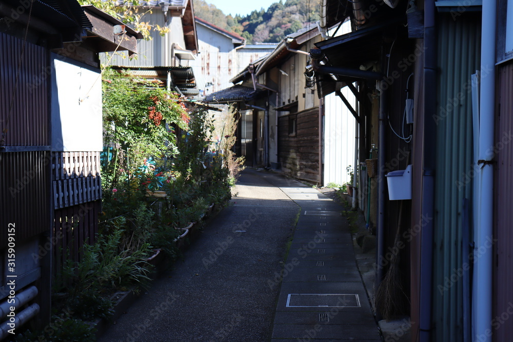 愛知県　香嵐渓　街並み