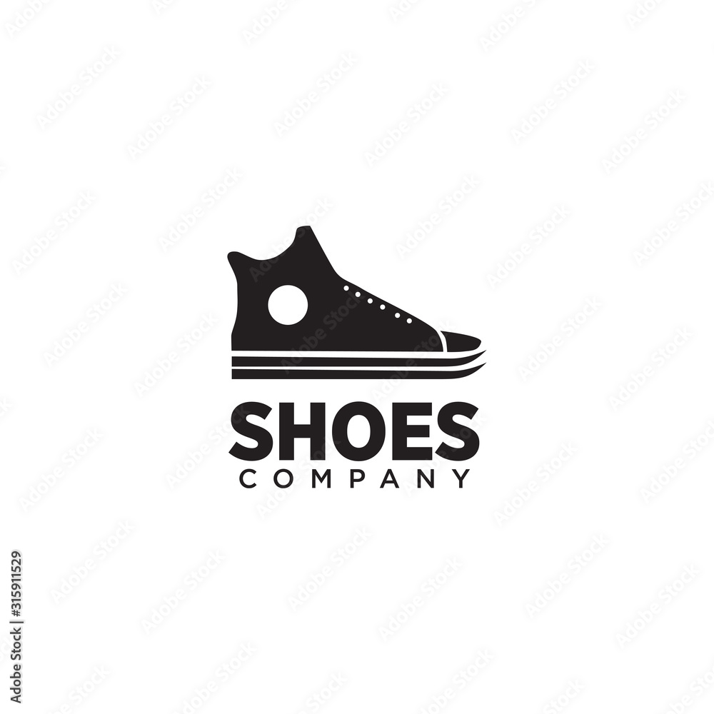 Man shoes logo design vector template Man shoes logo design vector template
