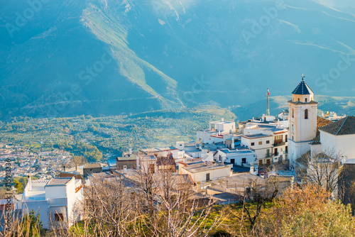 GRANADA, SPAIN - February 5, 2019: Cáñar is a small mountain village in Granada in Spain. Spain is an European country which has many touristic places..