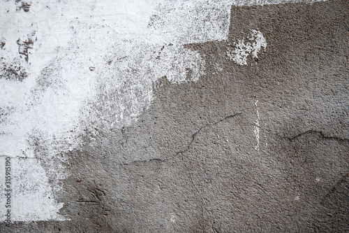 Concrete wall painted white. Abstract background