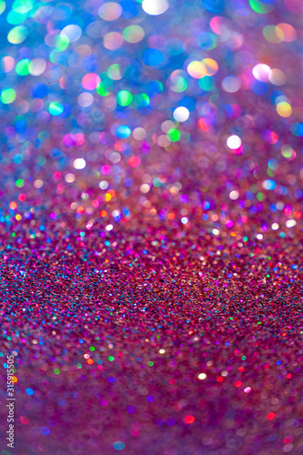 Creative bokeh. Abstract colorful background.