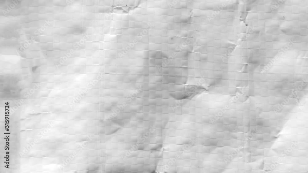 White plastic film texture background, motion graphic
