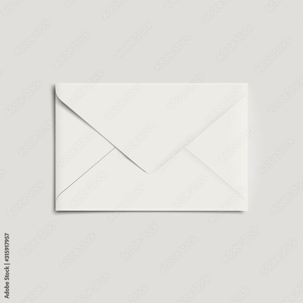 Realistic envelope mock up on transparent background. Realistic envelope mock up on transparent background.