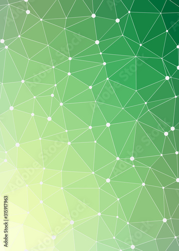 Abstract Low Polygon gradient Generative Art background illustration