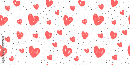 Abstract background with hearts. Love, wedding vector