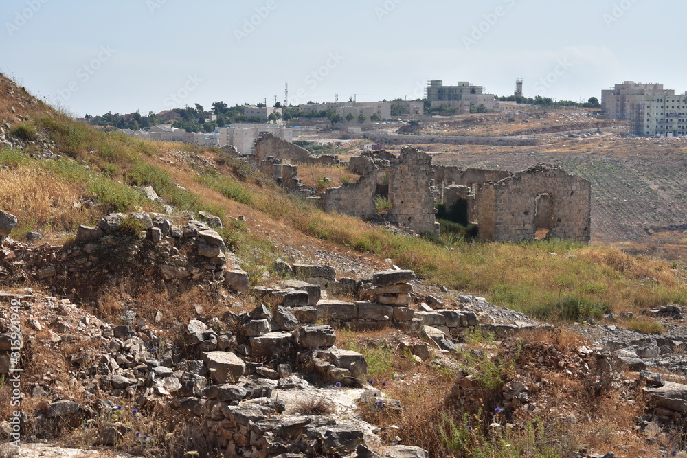 Ancient ruins at Mt. Gerizim National Park
