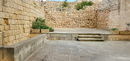 wall of old building