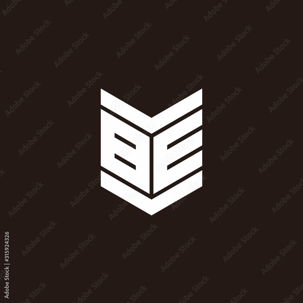 Logo alphabet monogram with emblem style Logo alphabet monogram with emblem style