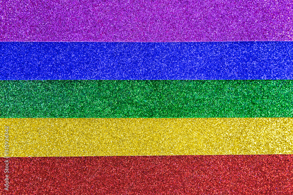 Close up view of Film Stickers with multicolored glitter effect Close up view of Film Stickers with multicolored glitter effect